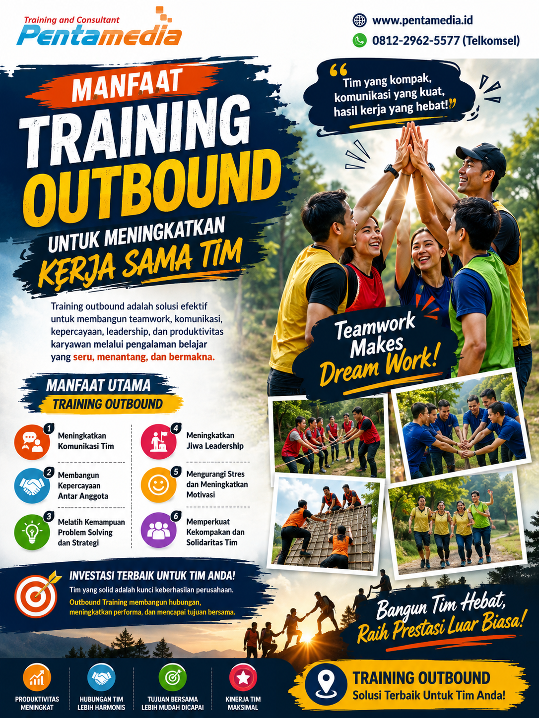 Manfaat Training Outbound untuk Meningkatkan Kerja Sama Tim